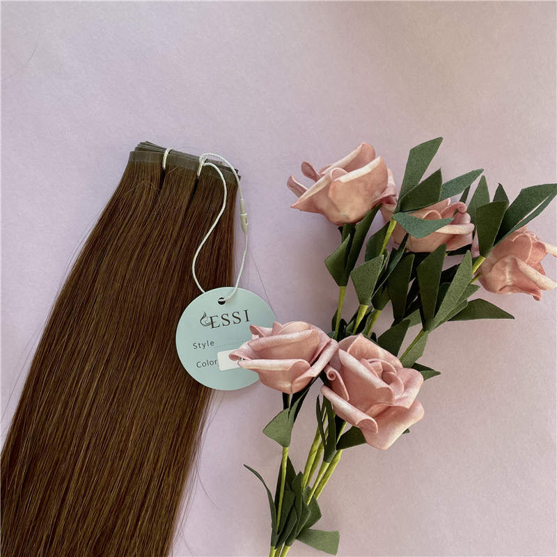 Wholesale Double Drawn Human Hair Extensions Invisible PU Skin Weft Hair Extensions 